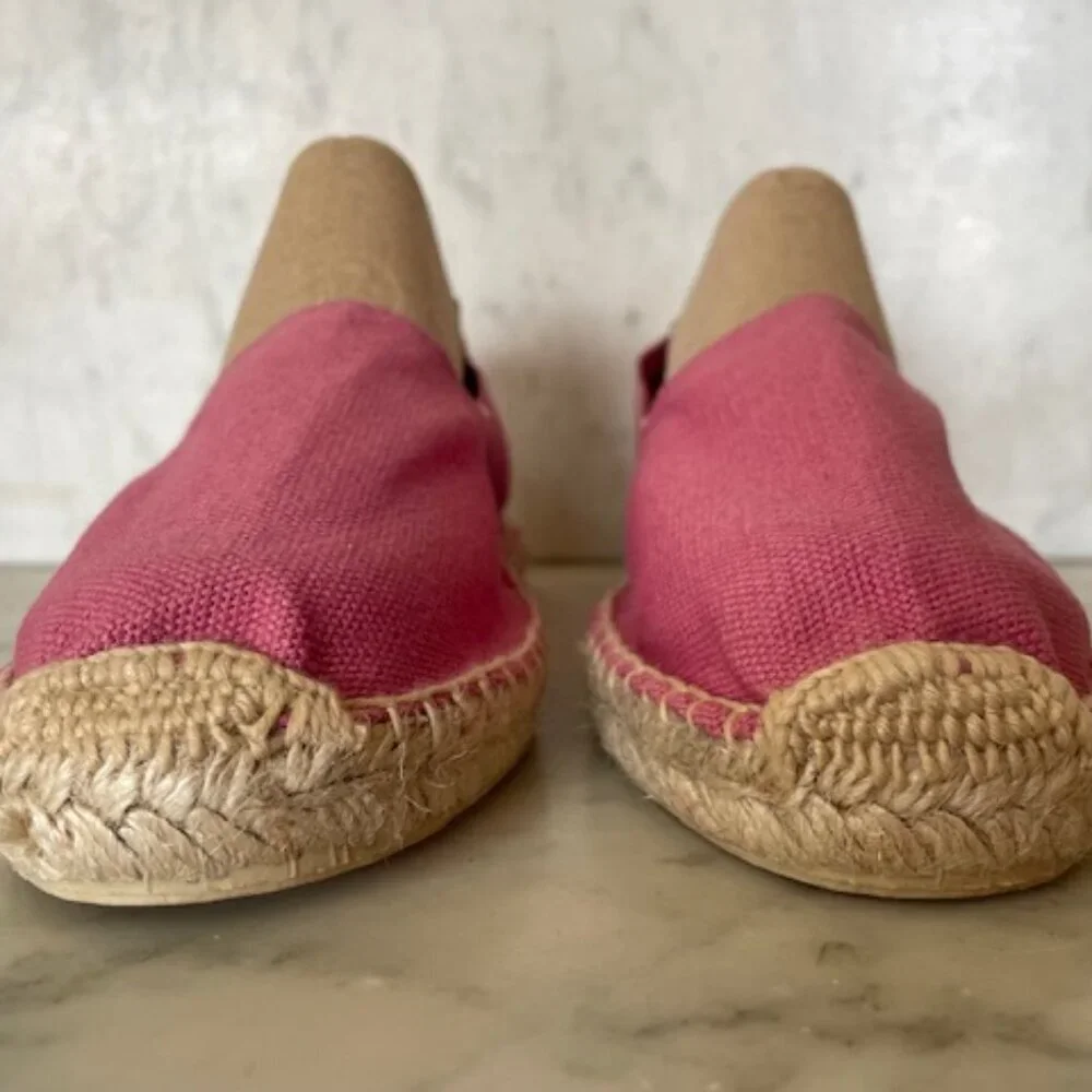 COSIDO A MANO Espadrille Loafers Size 36 Pink NWOT
